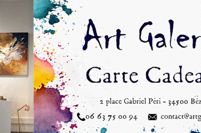 Art Galerie Béziers • carte cadeau pour offrir de l'art Art Galerie Béziers • carte cadeau pour offrir de l'art