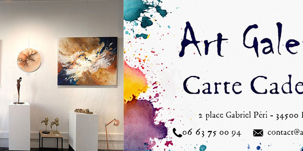 Art Galerie Béziers • carte cadeau pour offrir de l'art